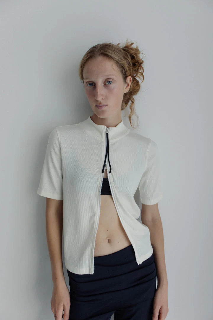 Recycled Zip Cardigan