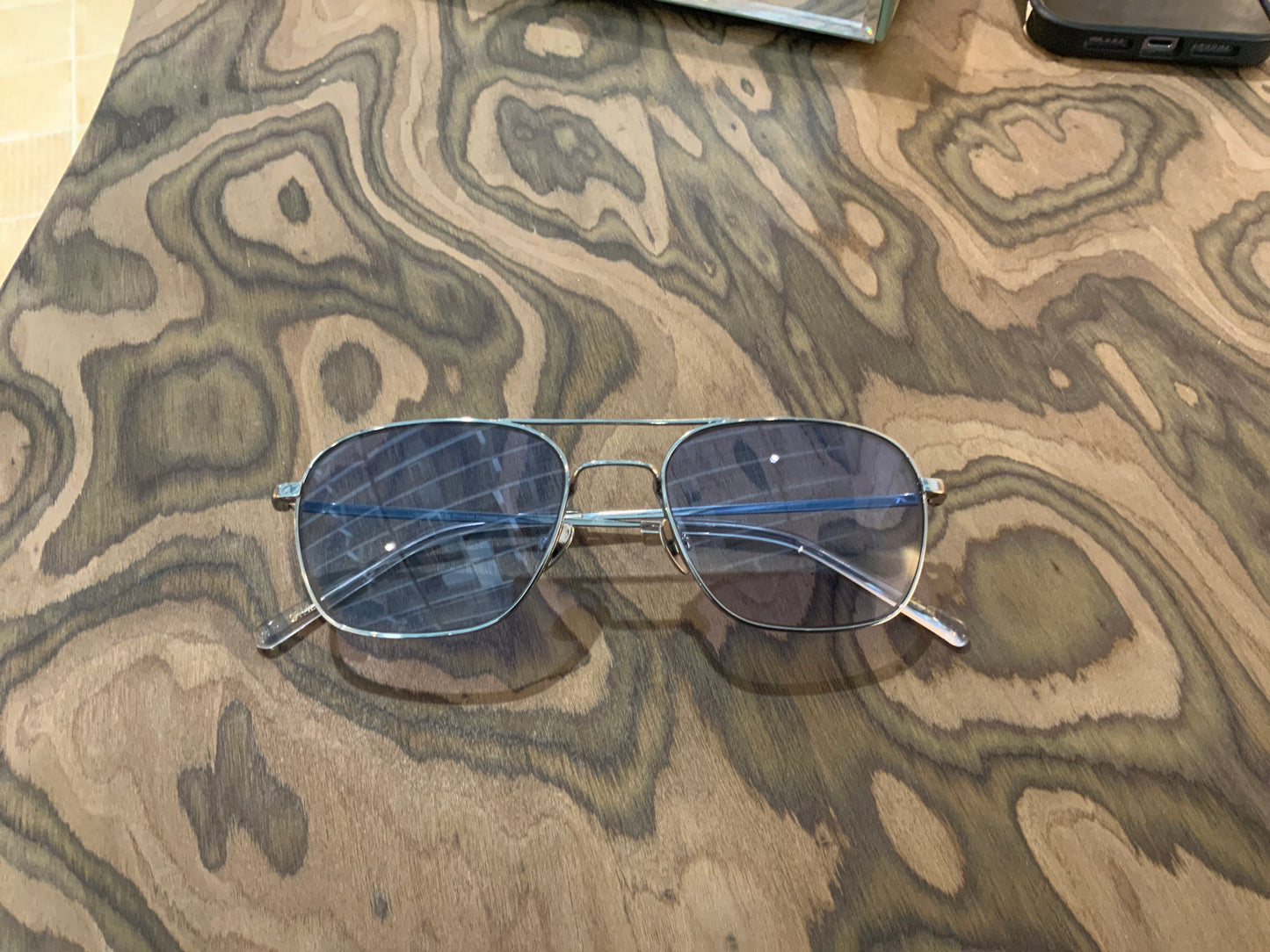 Dion Silver - Blue Gradient Lens