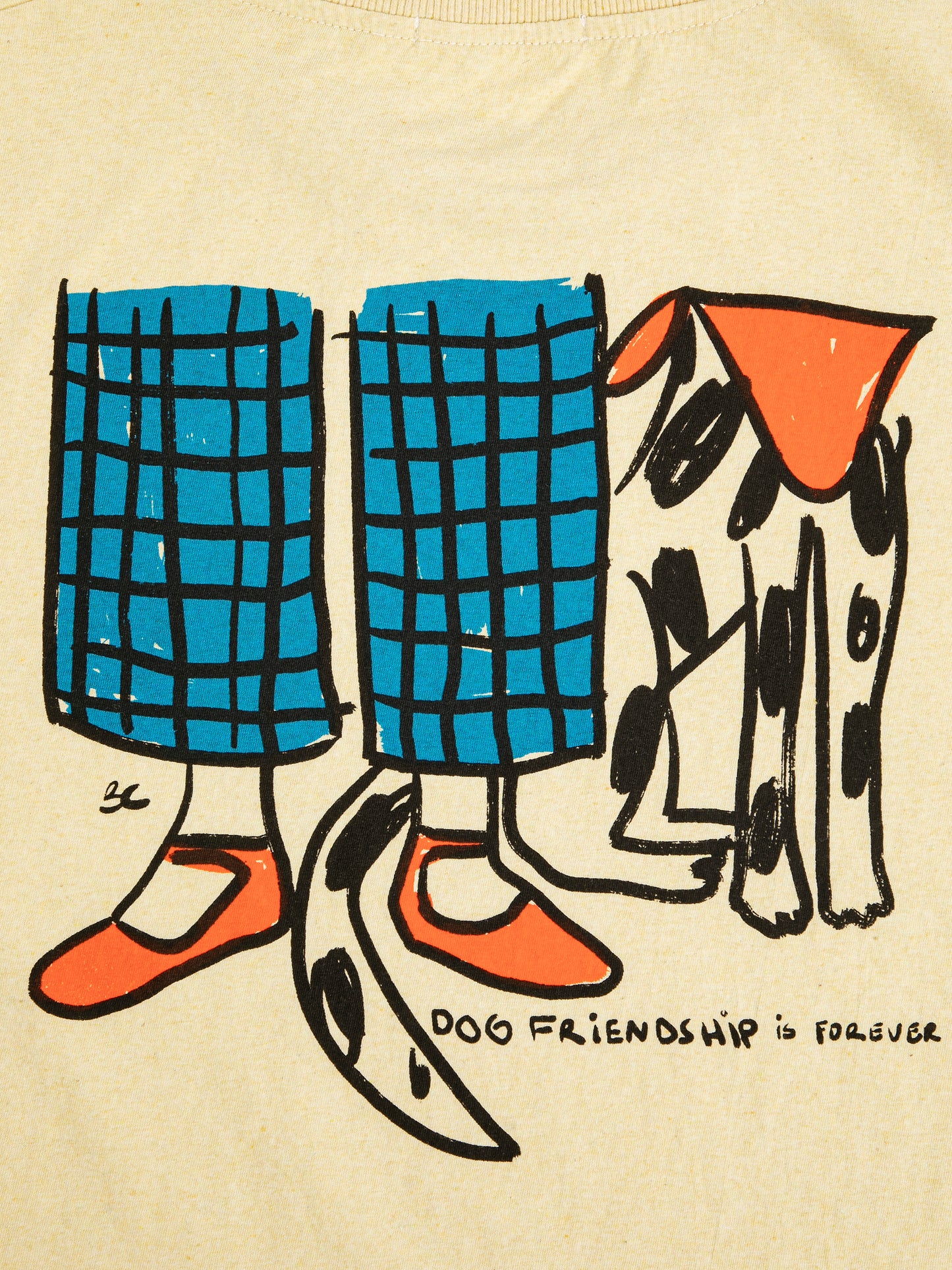 Dog Friendship fitted T-shirt