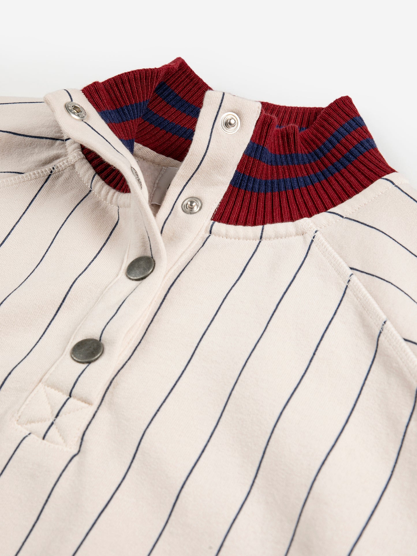 Striped high neck oversize sweatshirt