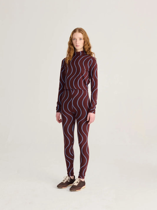 Psicodelic stripes all over leggings