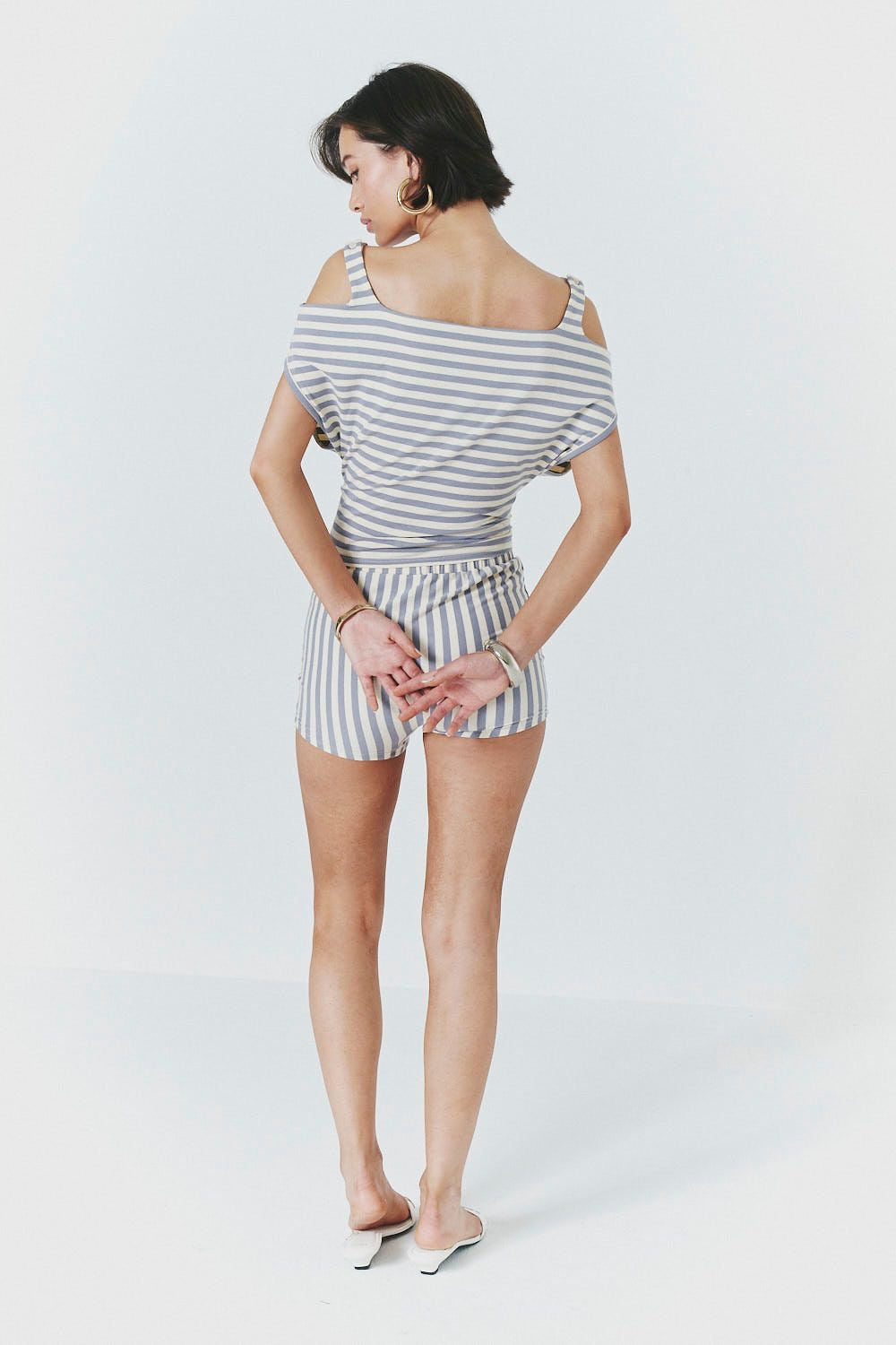Open Shoulder Strap Top