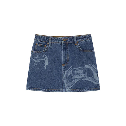 Women’s Laser Denim Skirt