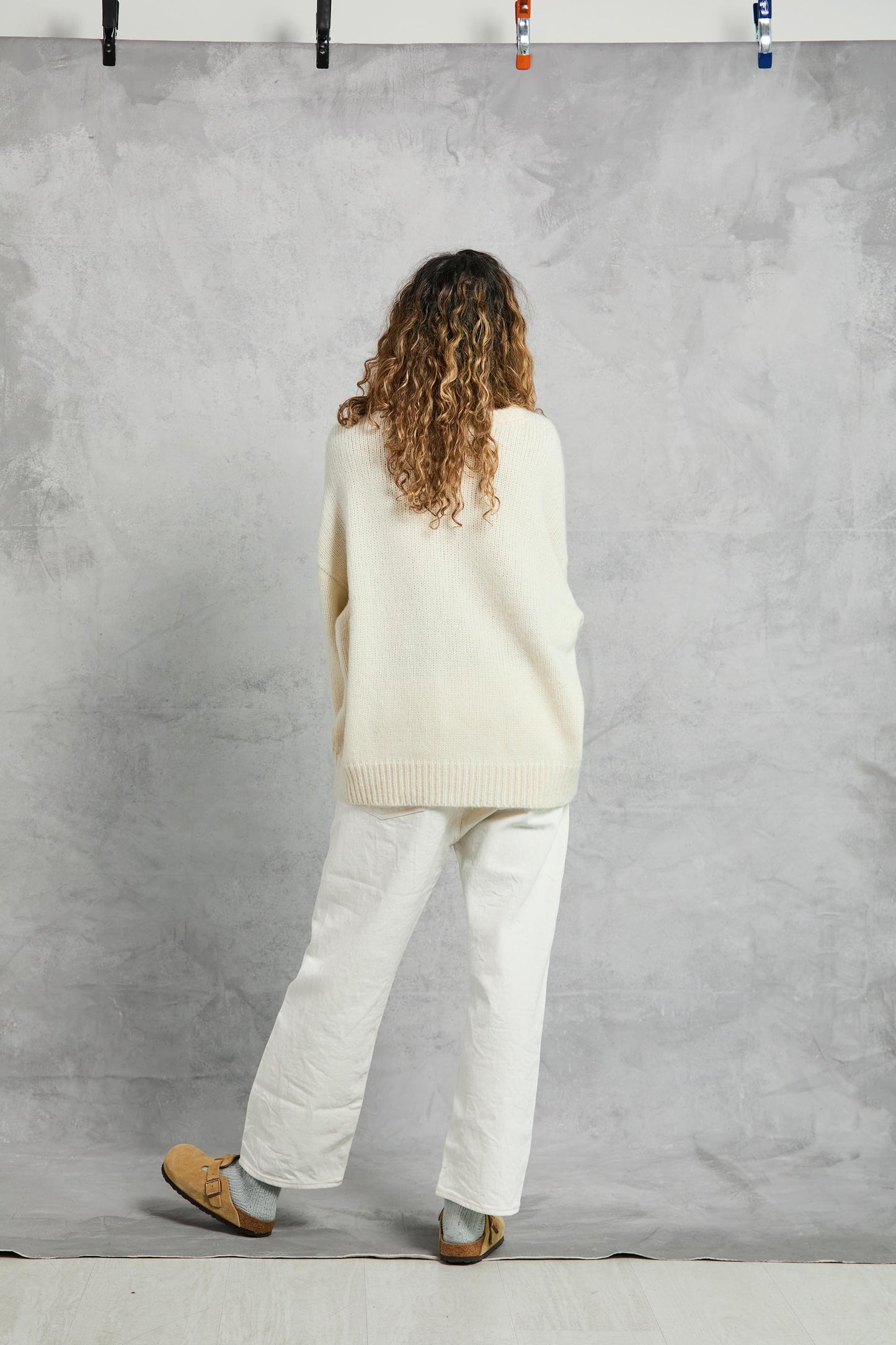 Boyfriend Sweater in Cream