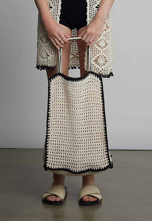 VERA CROCHET TOTE BAG