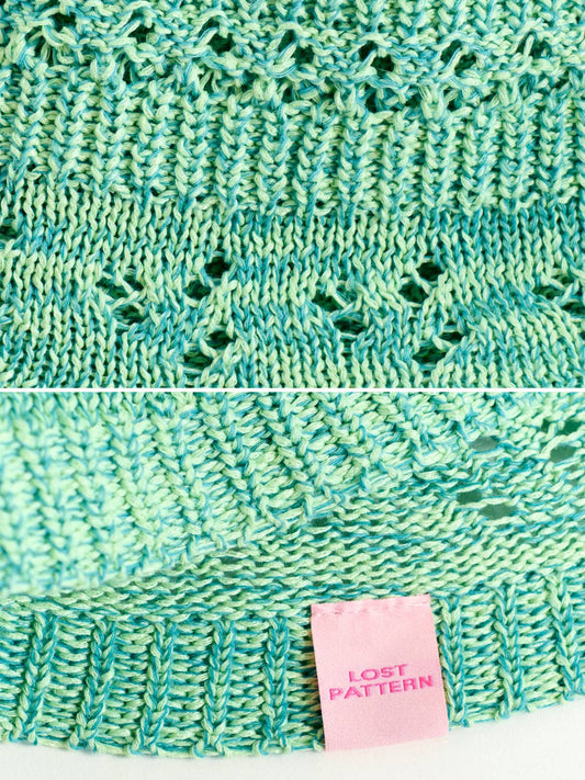 "Cactus" Crochet Bucket Hat - Peppermint Green