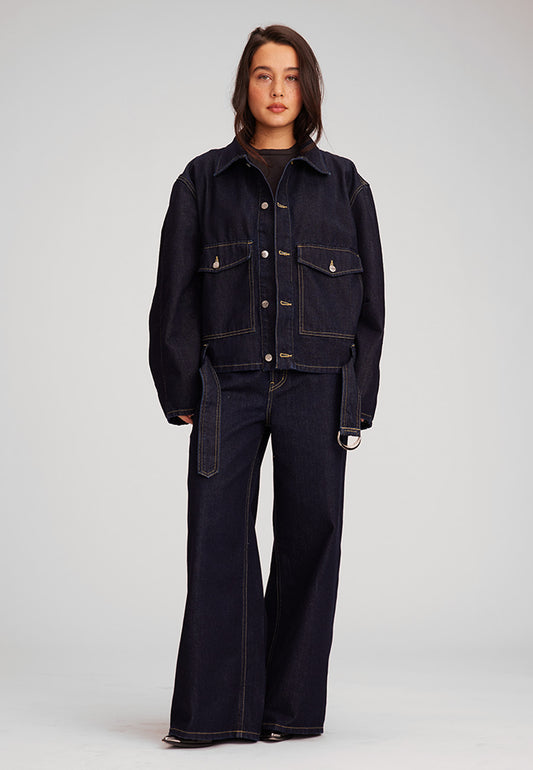 Nelson Belted Trucker Jacket