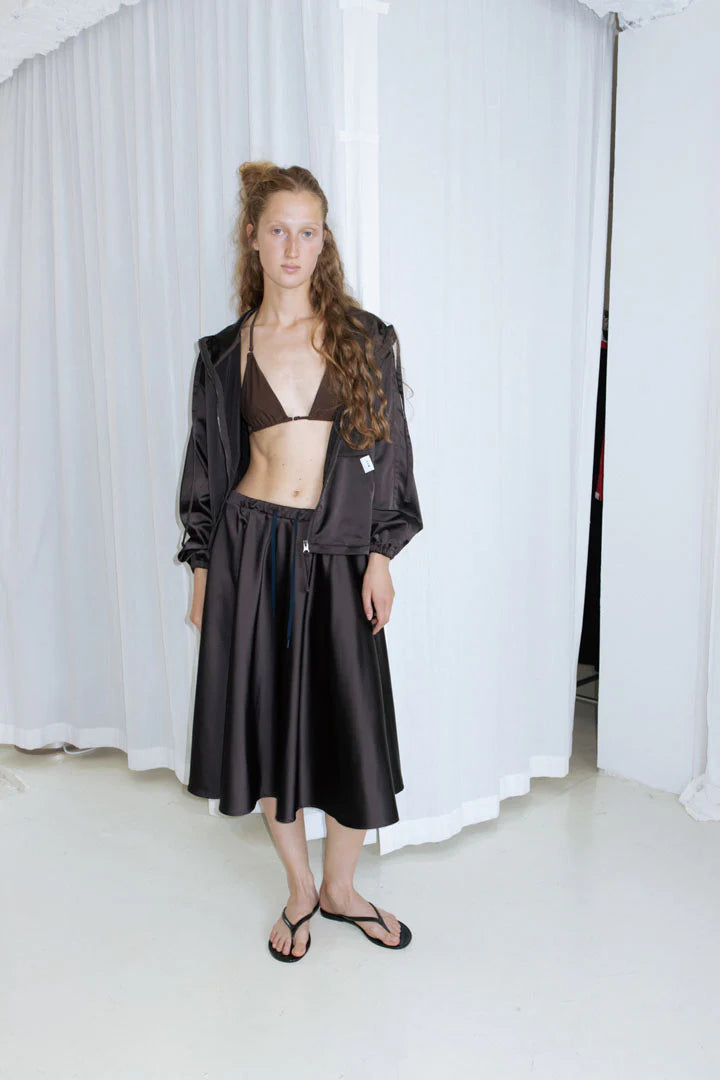 Recycled Beedan Flare Skirt