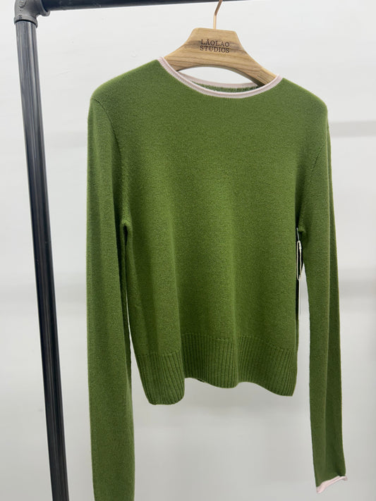 Trish Roll-Edge in Cashmere - Matcha