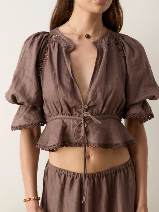 Myra Crop Blouse