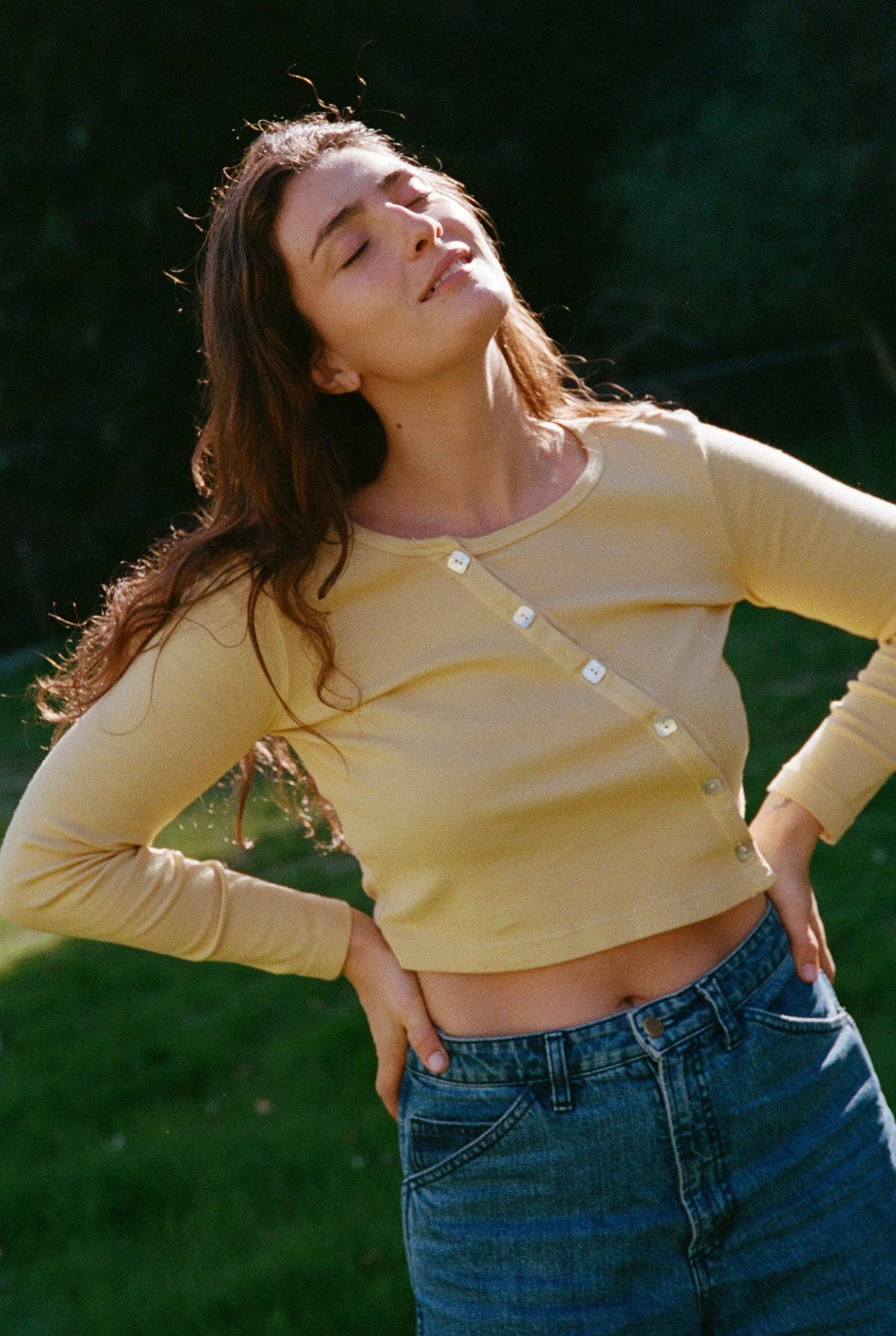 Organic Slant Cardi