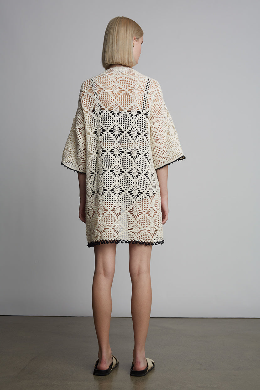 VOILET CROCHET COVER UP