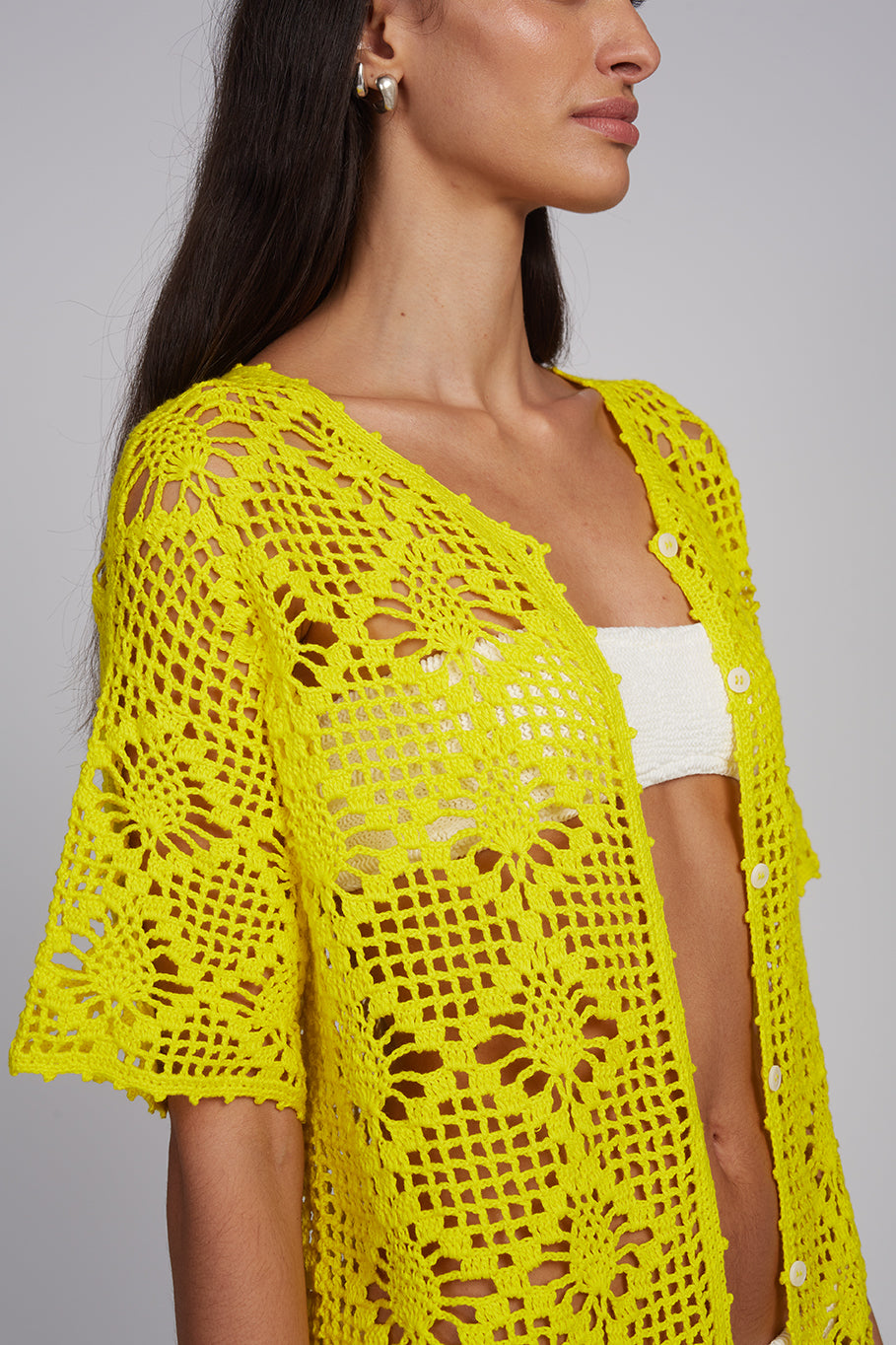 VOILET CROCHET COVER UP