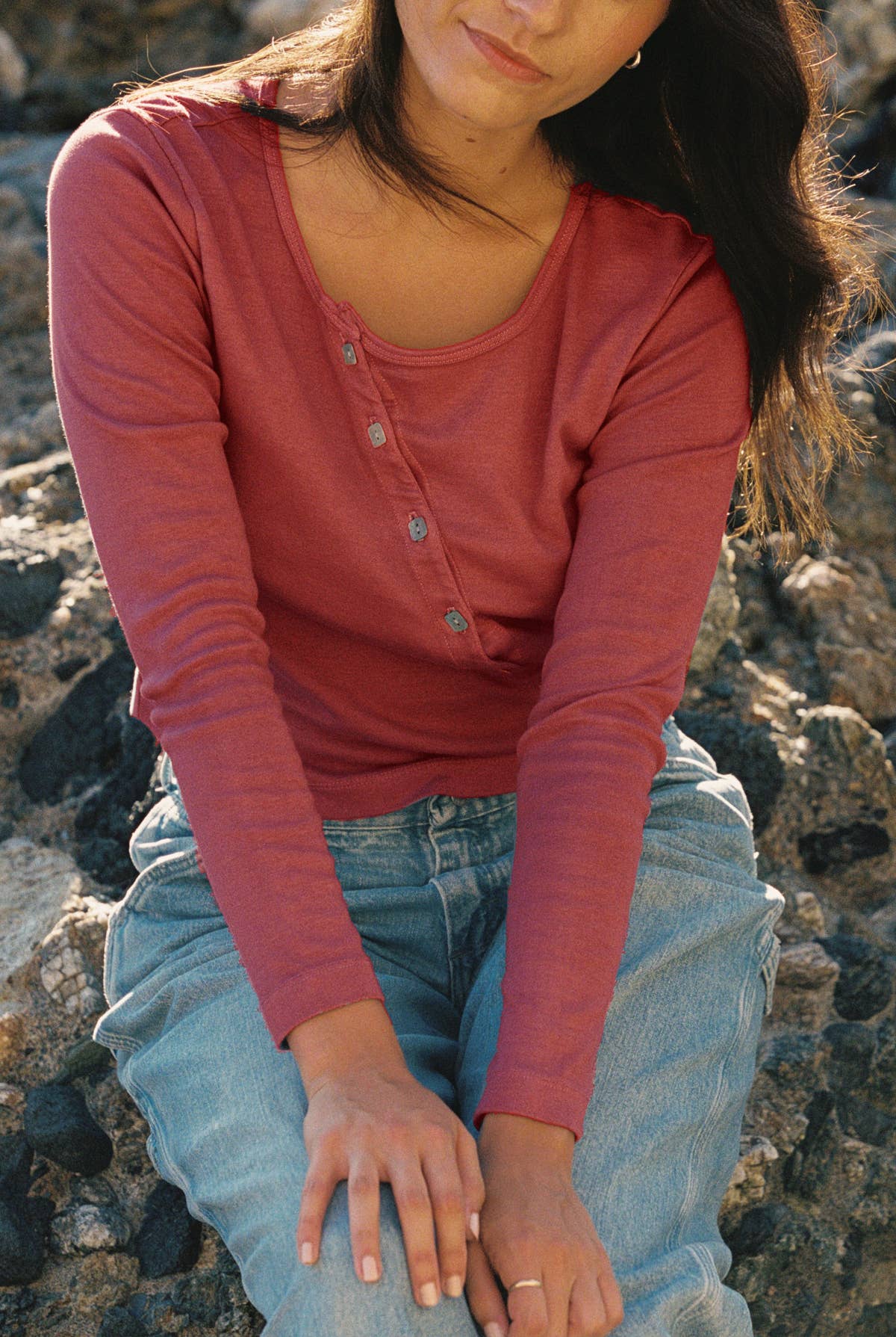 Organic Slant Cardi