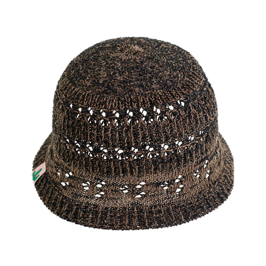 "Cactus" Crochet Bucket Hat - Toasted Cocoa
