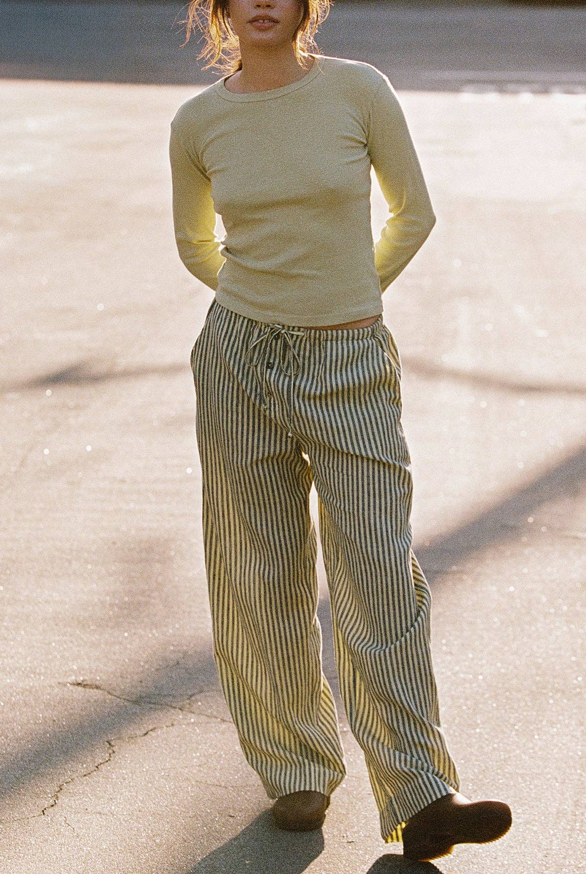 Laundered Stripe Pant