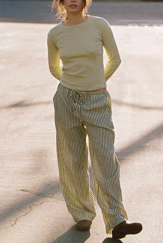 Laundered Stripe Pant