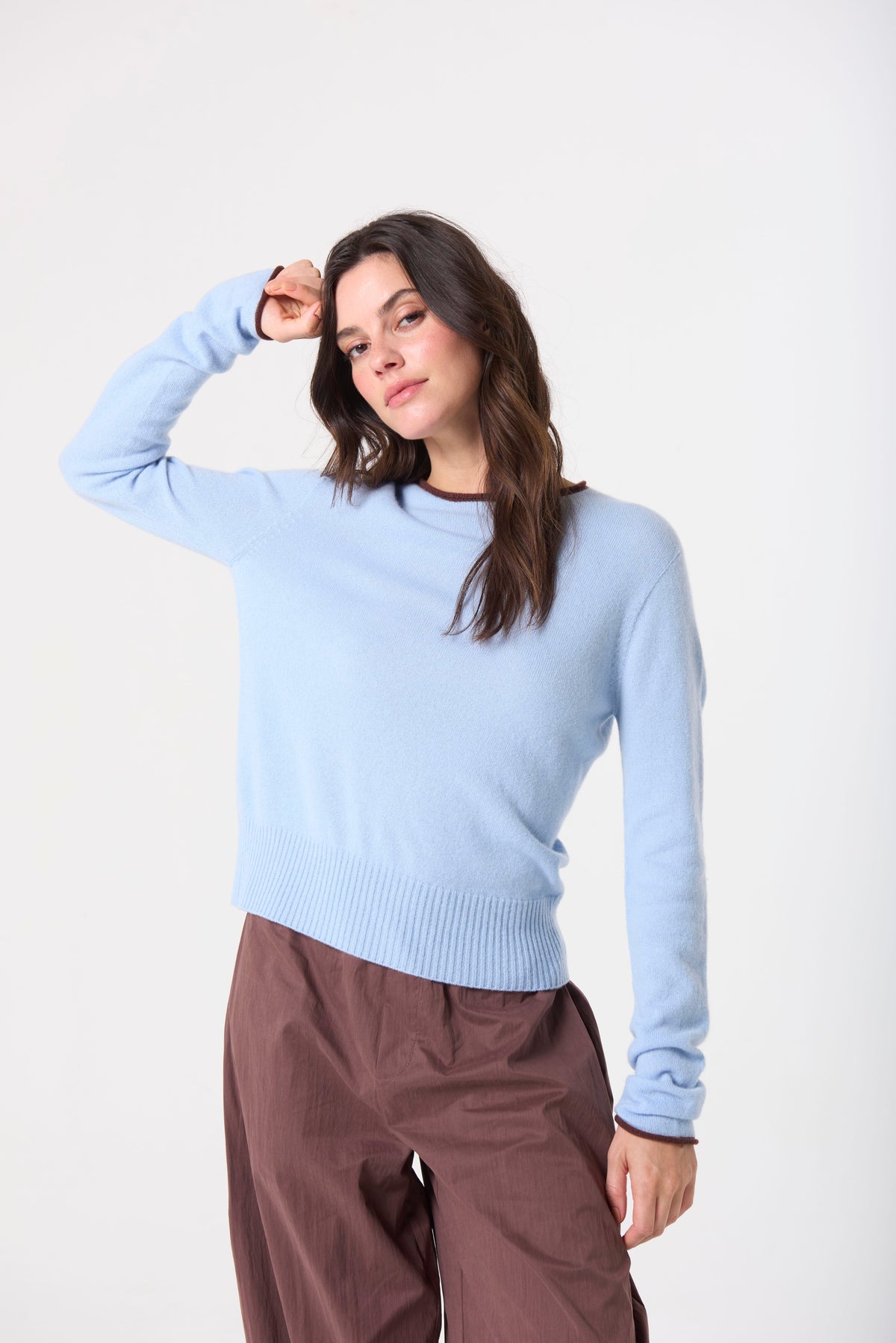 Trish Roll-Edge in Cashmere - Matcha