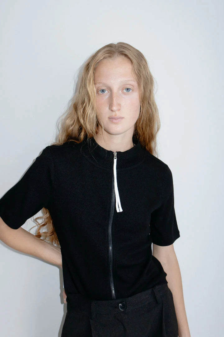 Recycled Zip Cardigan