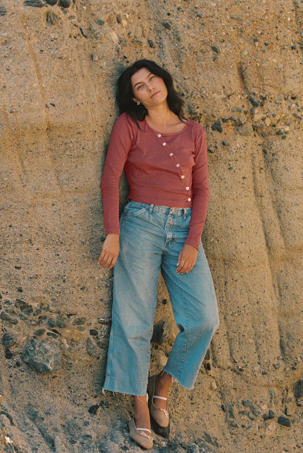 Organic Slant Cardi