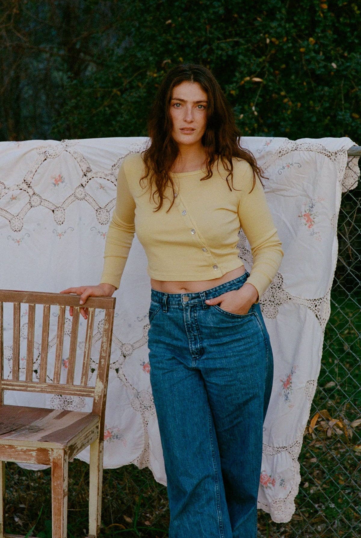 Organic Slant Cardi
