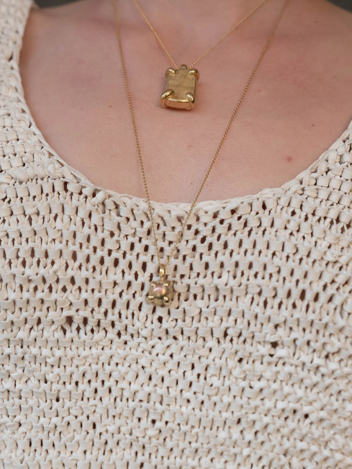 Square Pendant Necklace