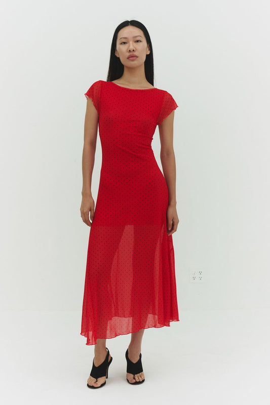 Asymmetrical Mesh Dress