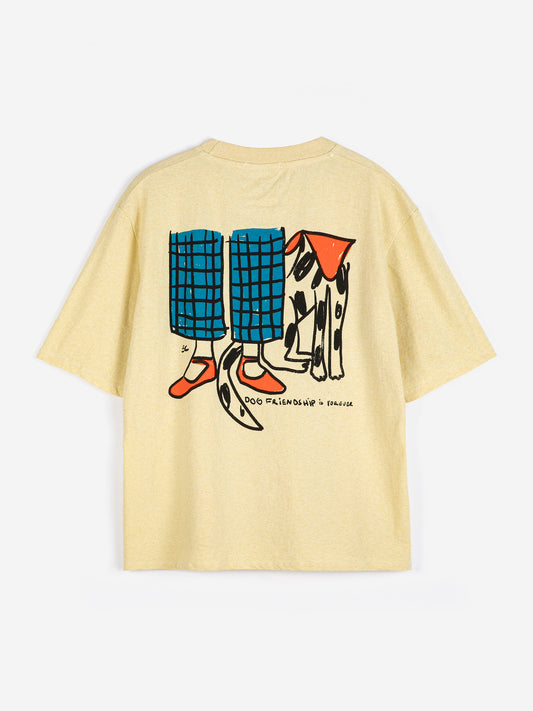 Dog Friendship fitted T-shirt