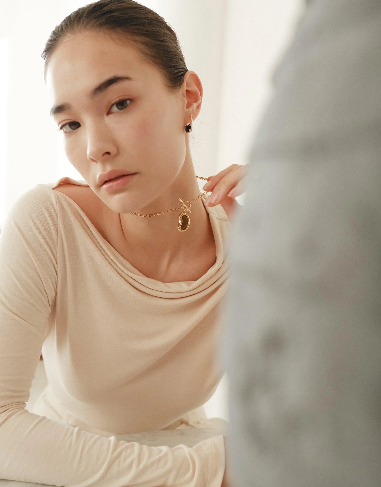 Bean Toggle Necklace