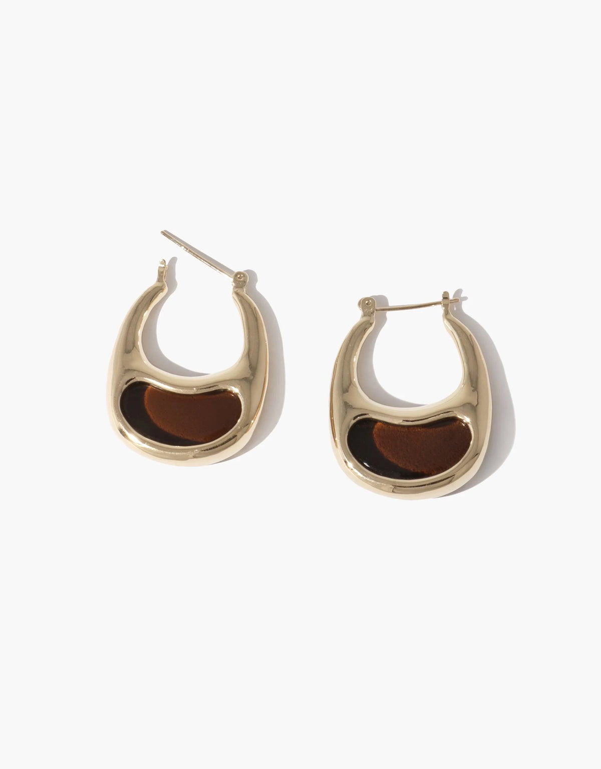 Bean Hoop Earrings | Small