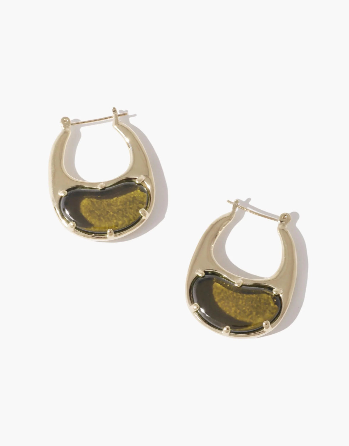 Bean Hoop Earrings | Large