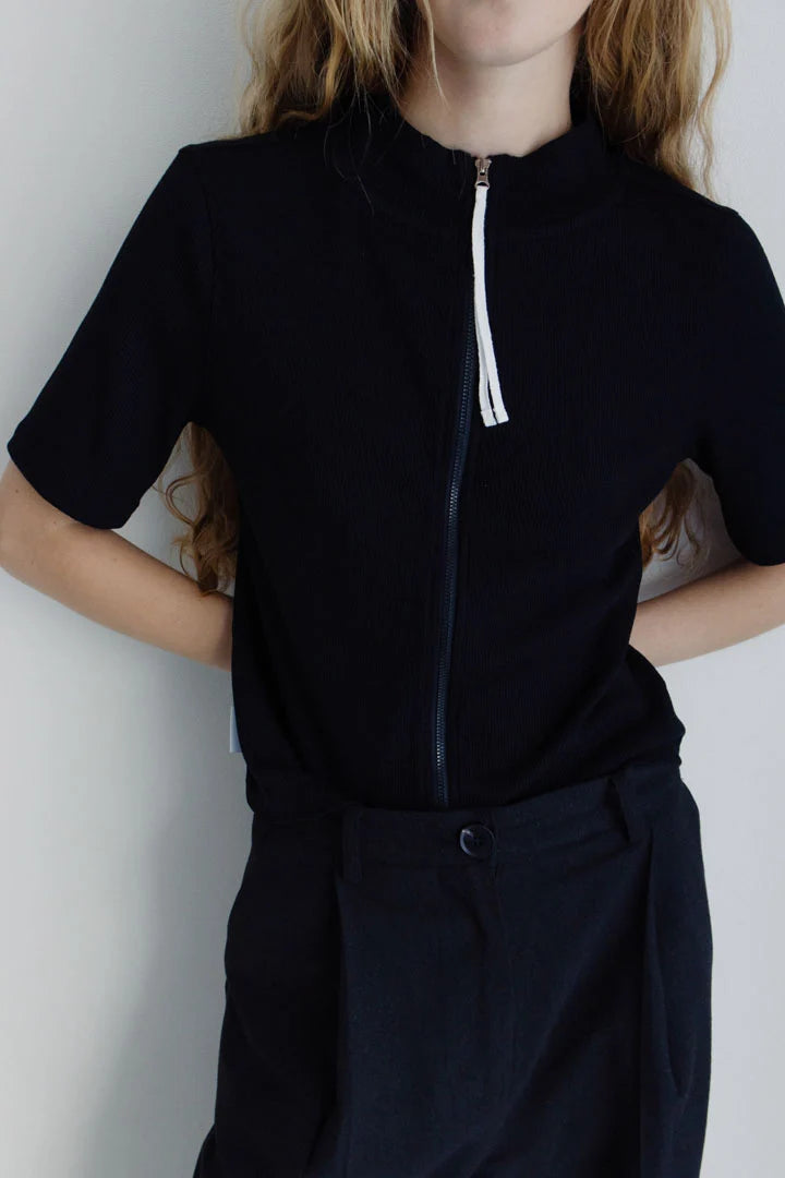 Recycled Zip Cardigan