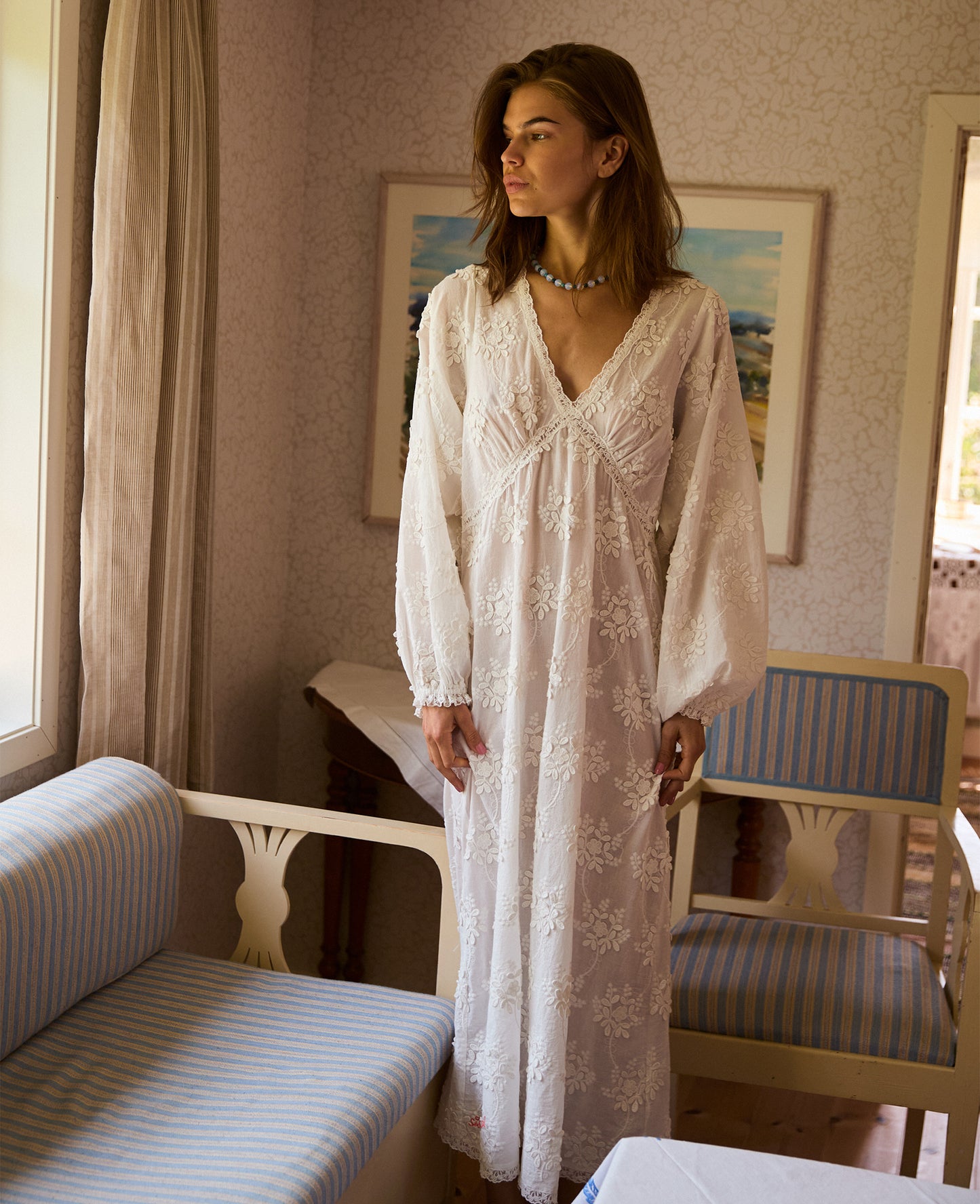 Delphine Dress Off White