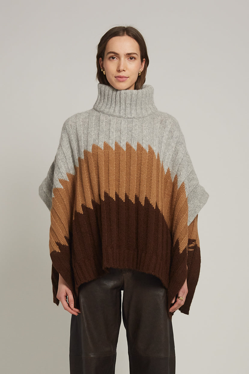 GREY/CAMEL/COCOA COMBO