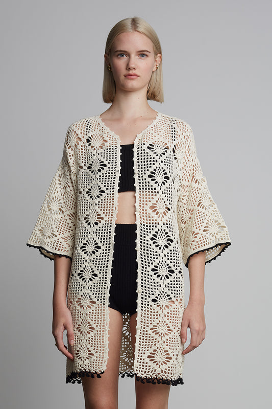 VOILET CROCHET COVER UP