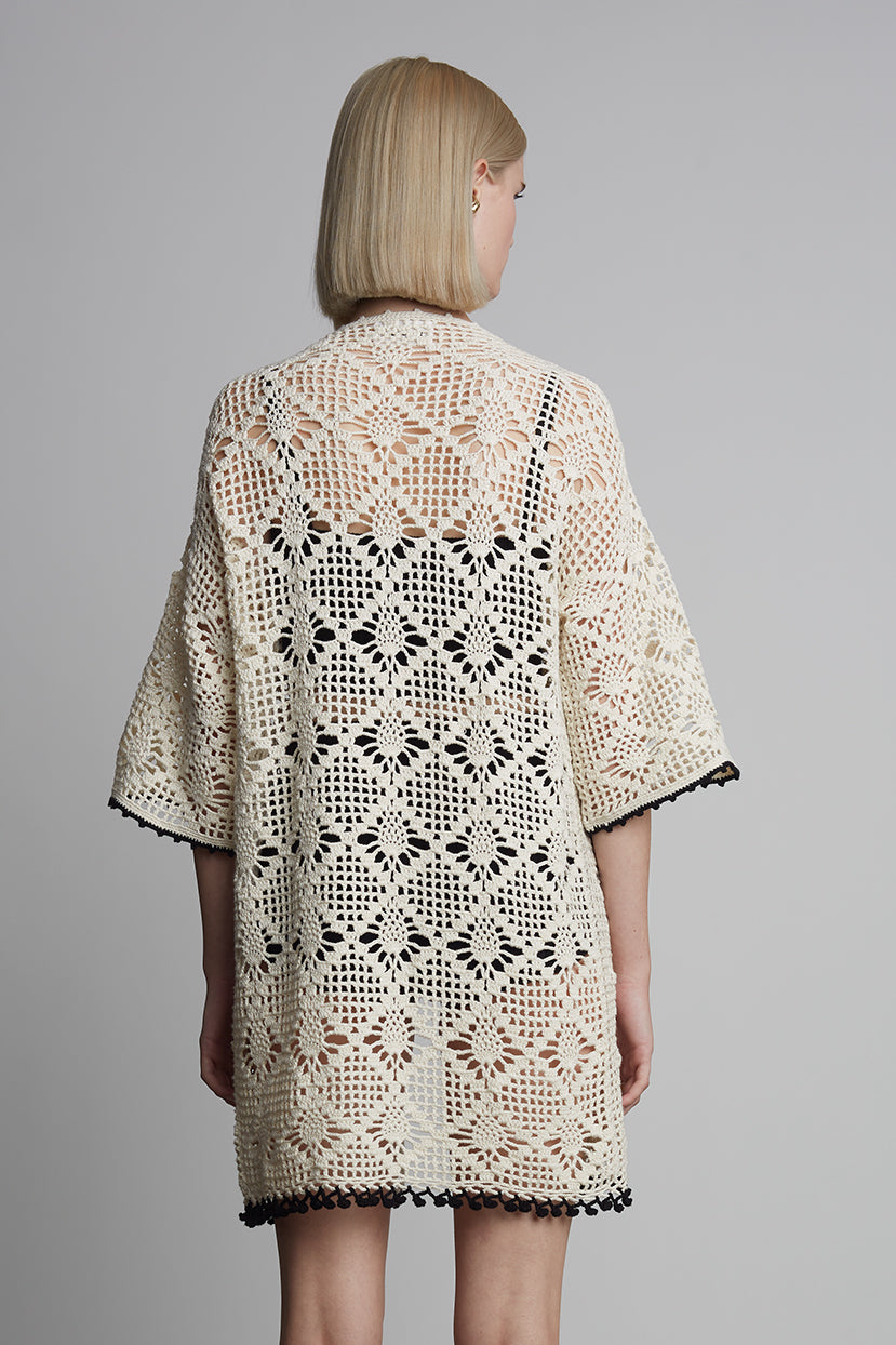 VOILET CROCHET COVER UP