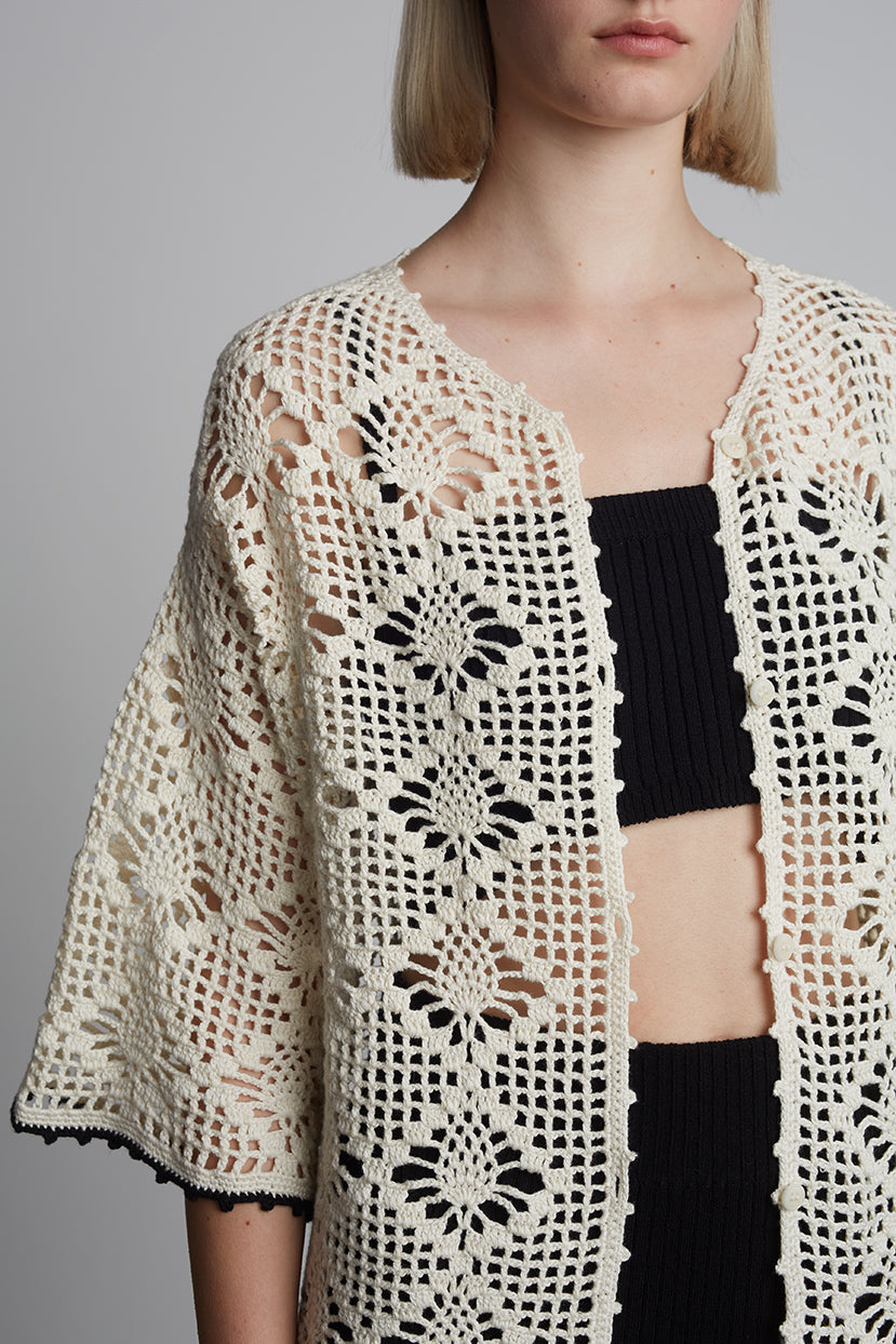 VOILET CROCHET COVER UP