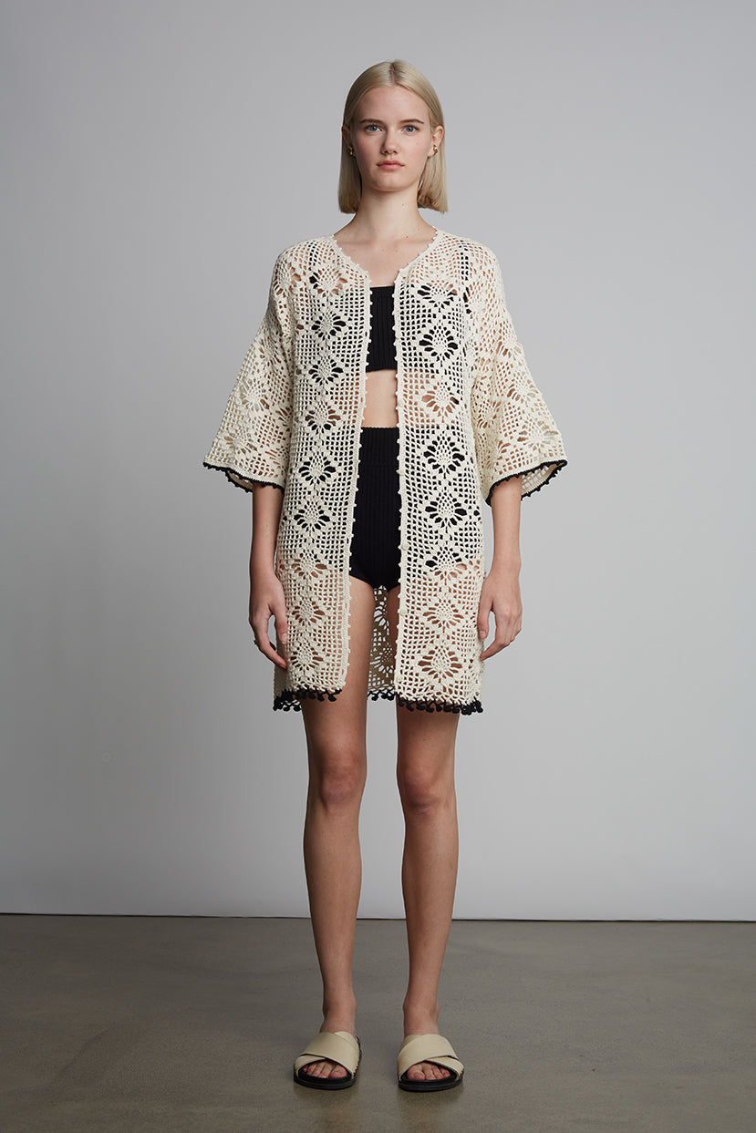 VOILET CROCHET COVER UP