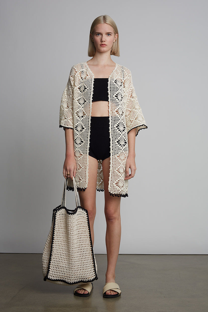 VERA CROCHET TOTE BAG