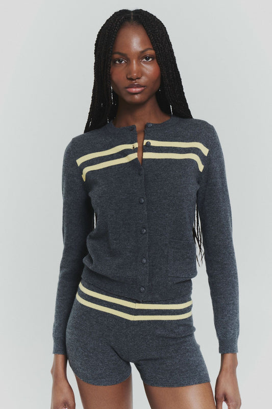 Double Stripe Cardigan