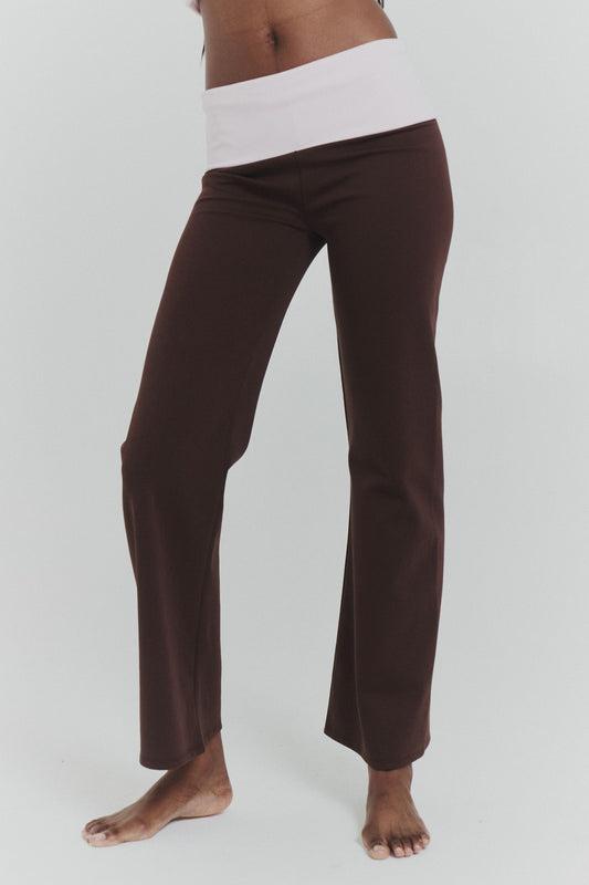 Foldover Ponte Pants