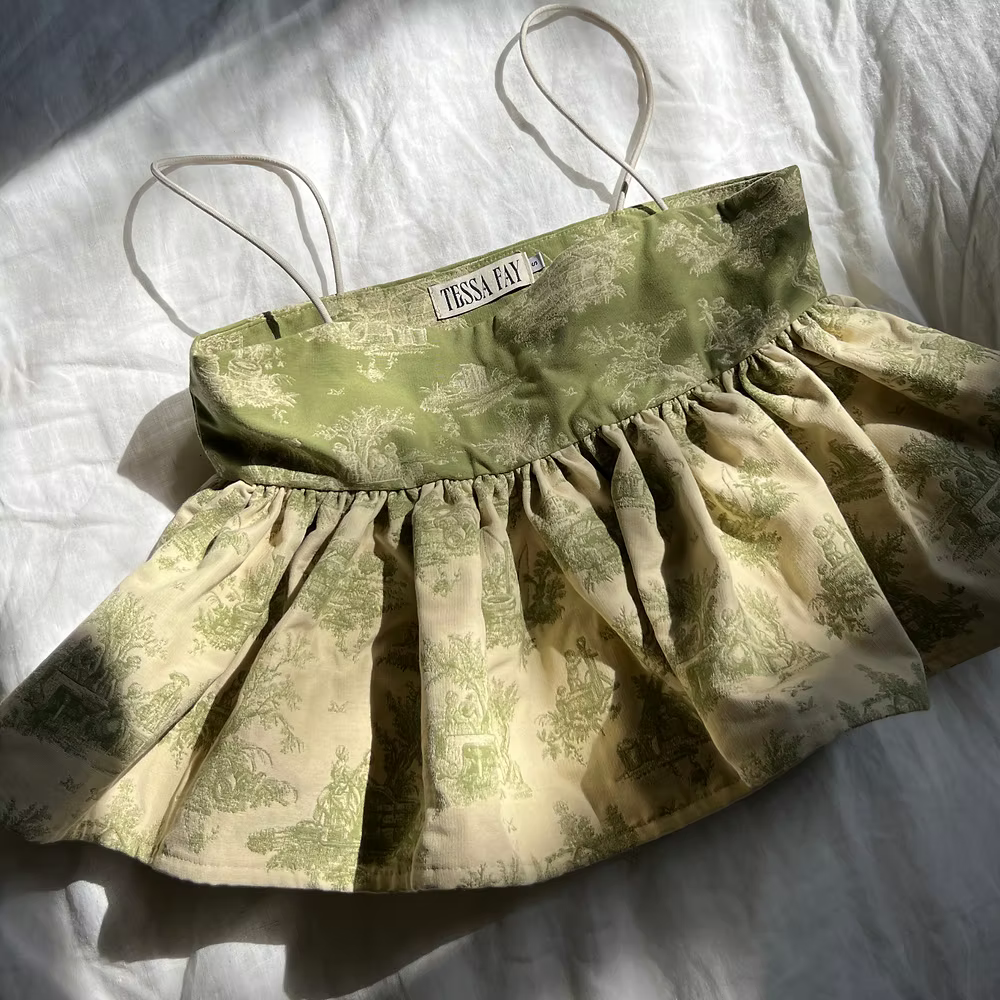 Green Apple Puff Top