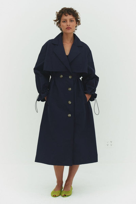 Cinched Trench Coat