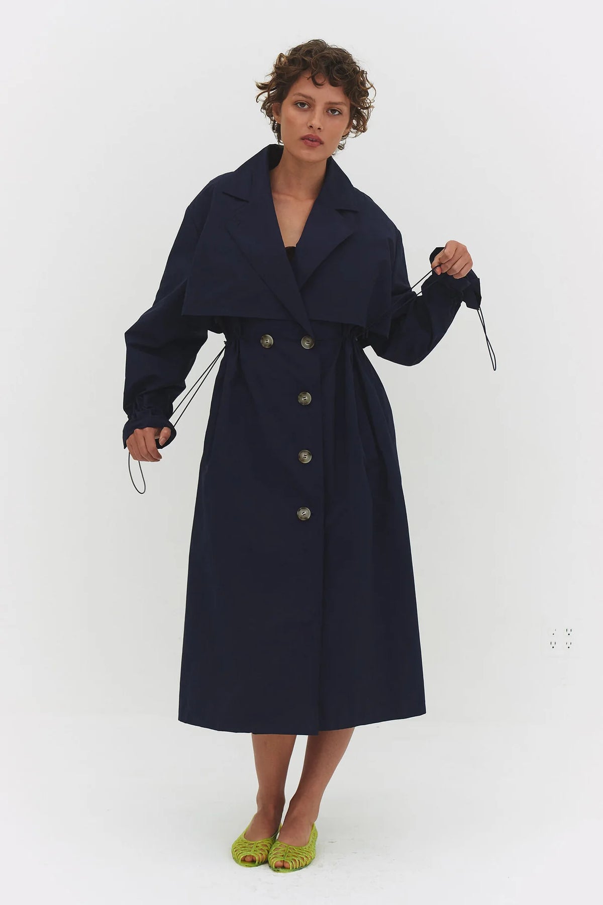 Cinched Trench Coat