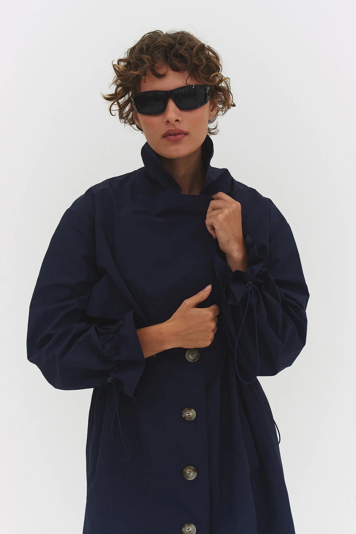 Cinched Trench Coat
