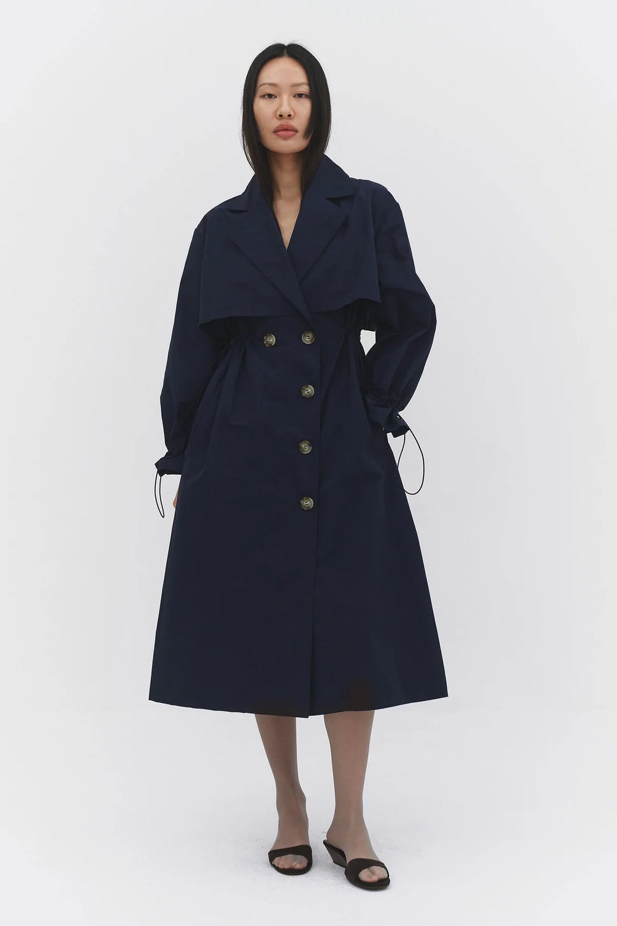 Cinched Trench Coat