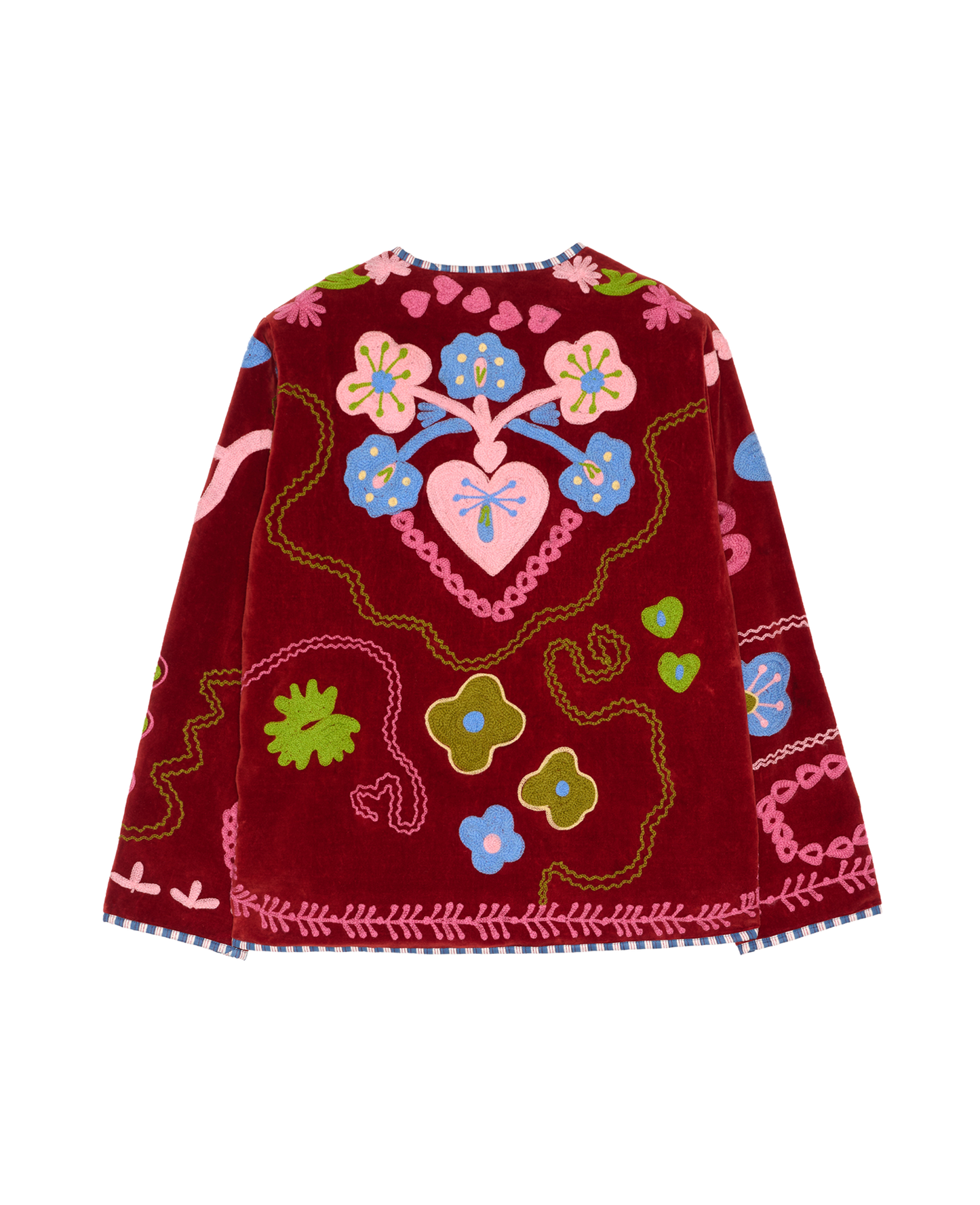 Maggie Jacket Velvet Burgundy