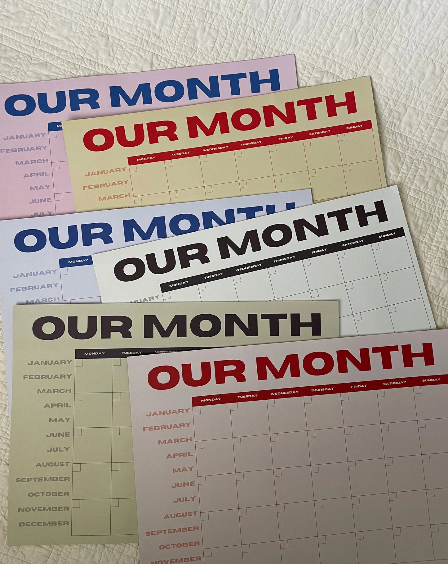 Our Month Planner