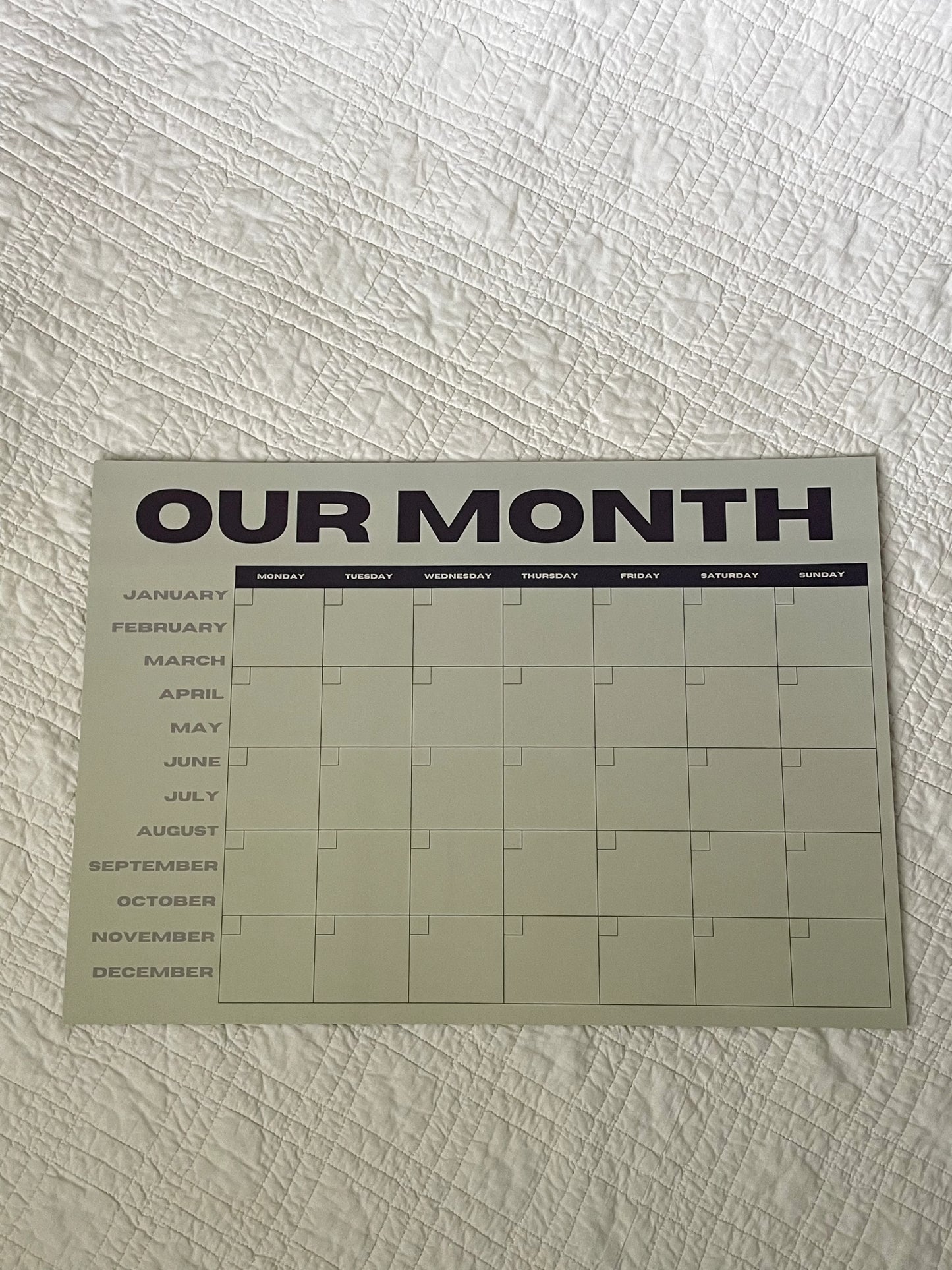 Our Month Planner