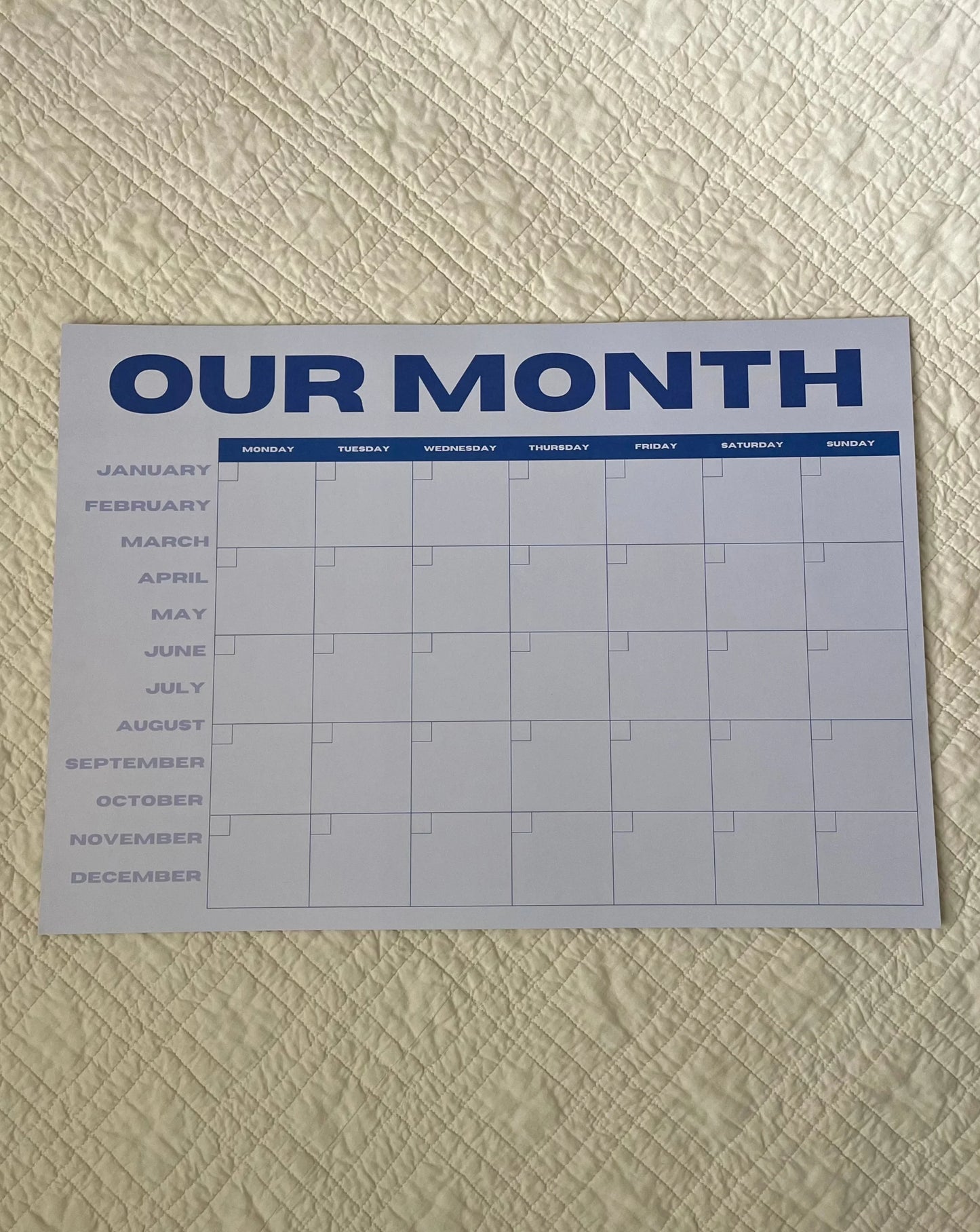 Our Month Planner